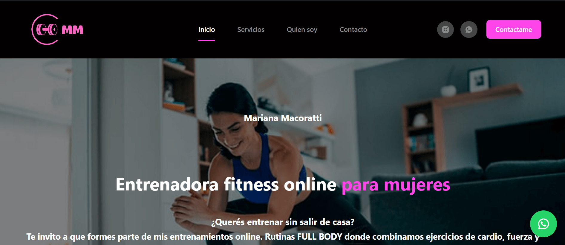 proyecto de lautaro web forge agency con mm fitness online